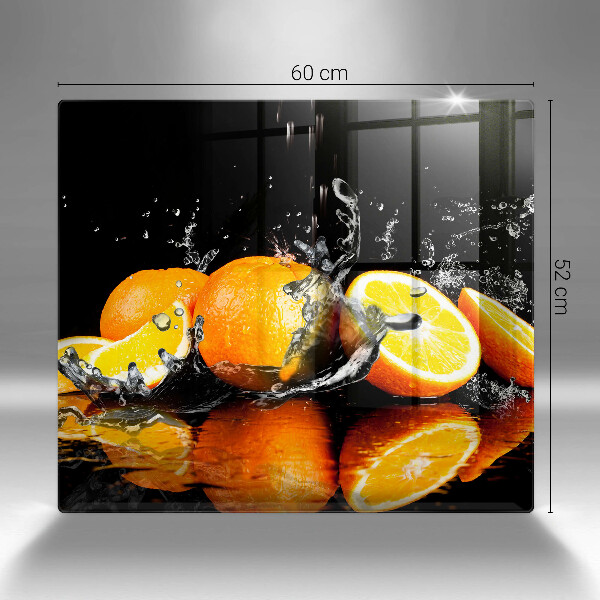 Glas Ceranfeldabdeckung Saftige Orangenfrucht