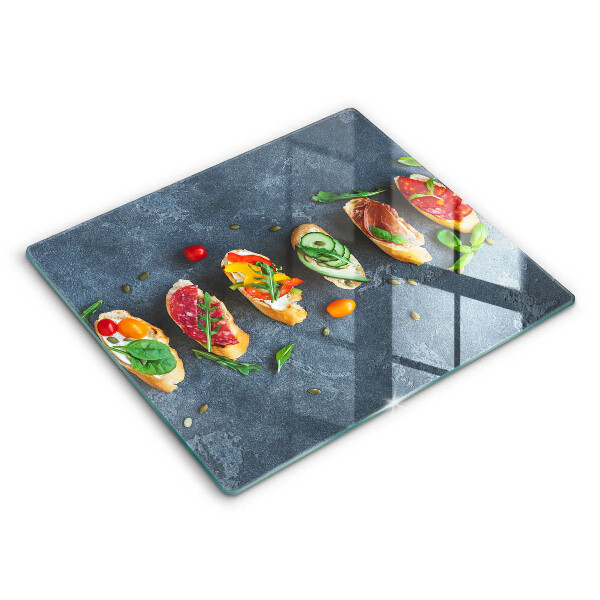 Glas Ceranfeldabdeckung Bunte Sandwiches