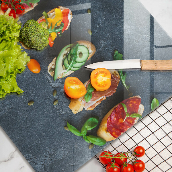 Glas Ceranfeldabdeckung Bunte Sandwiches