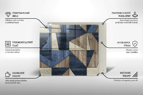 Glas Ceranfeldabdeckung Geometrische Abstraktion