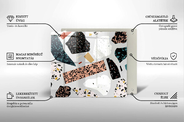 Glas Ceranfeldabdeckung Steingut