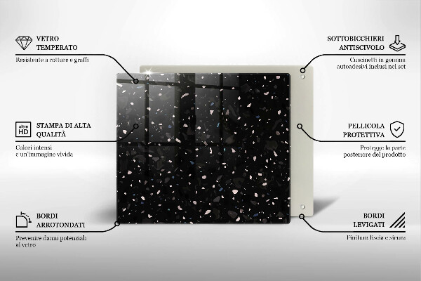 Glas Ceranfeldabdeckung Dunkles Steinzeug