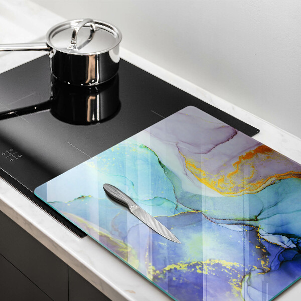 Glas Ceranfeldabdeckung Gebrochener Goldstein