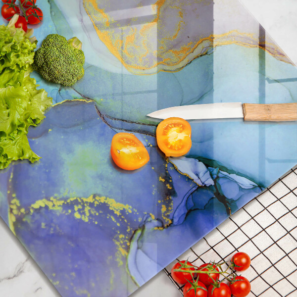 Glas Ceranfeldabdeckung Gebrochener Goldstein