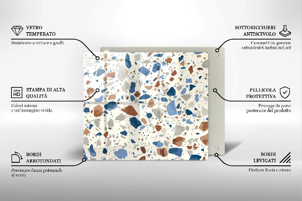 Glas Ceranfeldabdeckung Dekoratives Steinzeug