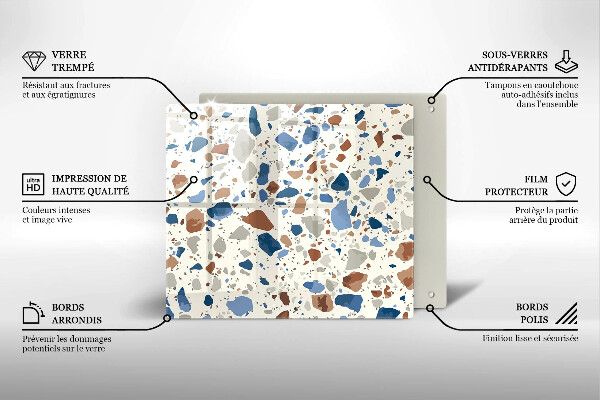 Glas Ceranfeldabdeckung Dekoratives Steinzeug