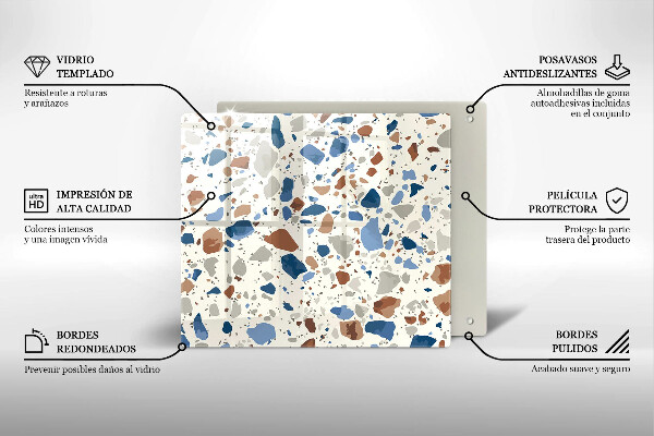 Glas Ceranfeldabdeckung Dekoratives Steinzeug