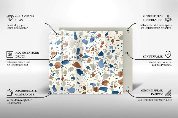 Glas Ceranfeldabdeckung Dekoratives Steinzeug