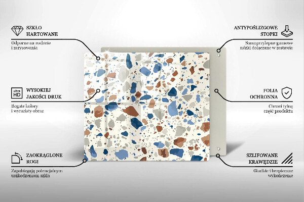 Glas Ceranfeldabdeckung Dekoratives Steinzeug