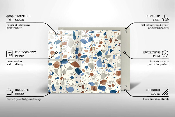 Glas Ceranfeldabdeckung Dekoratives Steinzeug