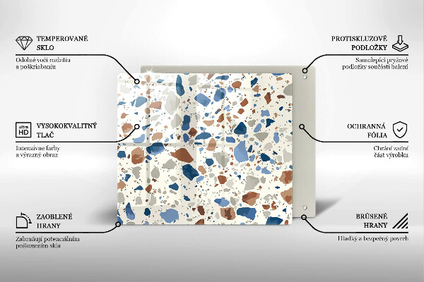 Glas Ceranfeldabdeckung Dekoratives Steinzeug