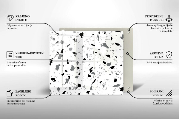 Glas Ceranfeldabdeckung Dekoratives Steinzeug