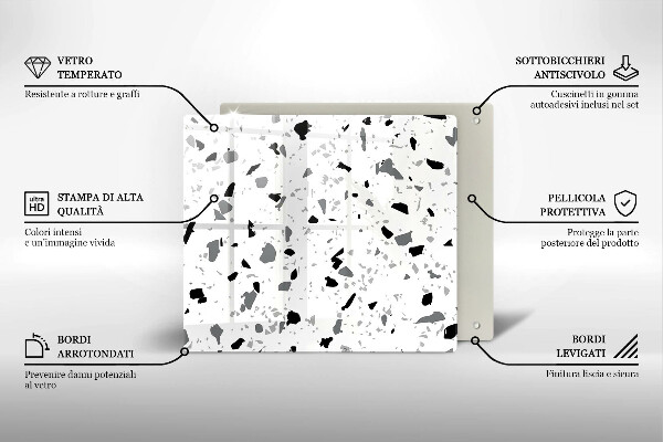 Glas Ceranfeldabdeckung Dekoratives Steinzeug