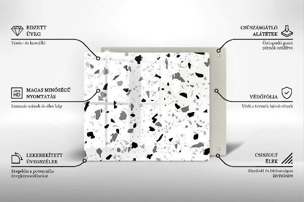 Glas Ceranfeldabdeckung Dekoratives Steinzeug