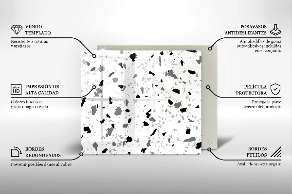 Glas Ceranfeldabdeckung Dekoratives Steinzeug