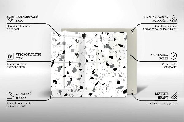 Glas Ceranfeldabdeckung Dekoratives Steinzeug