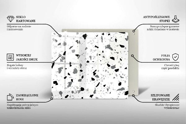 Glas Ceranfeldabdeckung Dekoratives Steinzeug