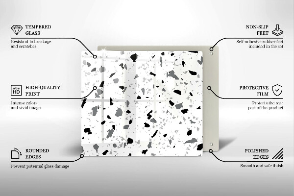 Glas Ceranfeldabdeckung Dekoratives Steinzeug