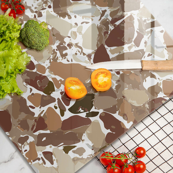 Glas Ceranfeldabdeckung Dekorative Beizen aus Stein