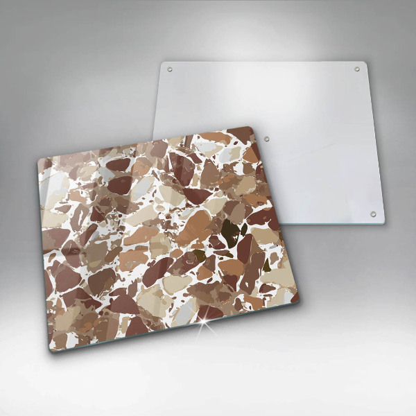 Glas Ceranfeldabdeckung Dekorative Beizen aus Stein