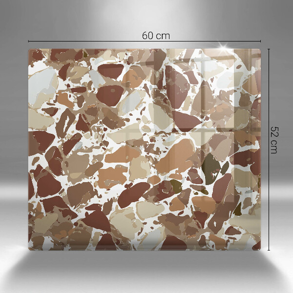 Glas Ceranfeldabdeckung Dekorative Beizen aus Stein