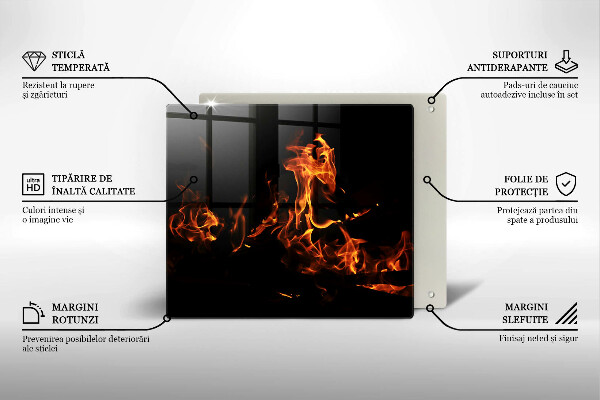 Glas Ceranfeldabdeckung Zünde eine lebendige Flamme an