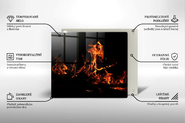 Glas Ceranfeldabdeckung Zünde eine lebendige Flamme an