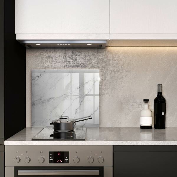 Glas Herdabdeckplatte Elegante Marmorstruktur