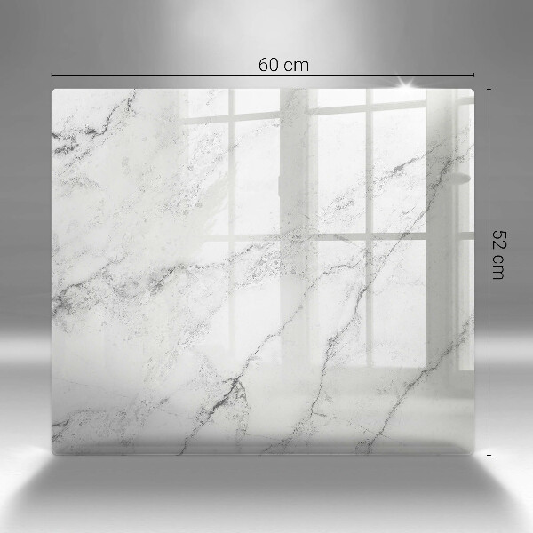 Glas Herdabdeckplatte Elegante Marmorstruktur