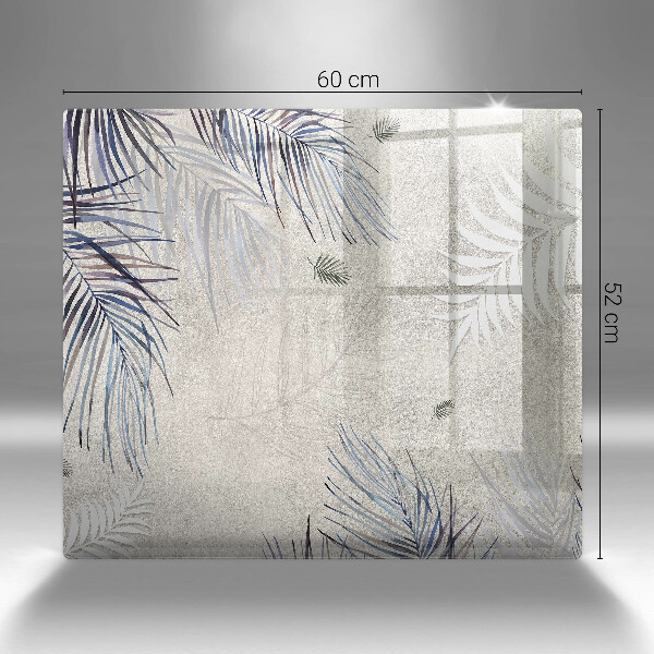 Glas Ceranfeldabdeckung Subtile Blätter