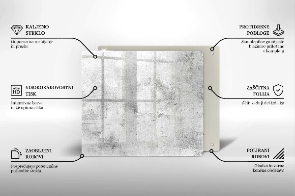 Glas Ceranfeldabdeckung Betonstruktur