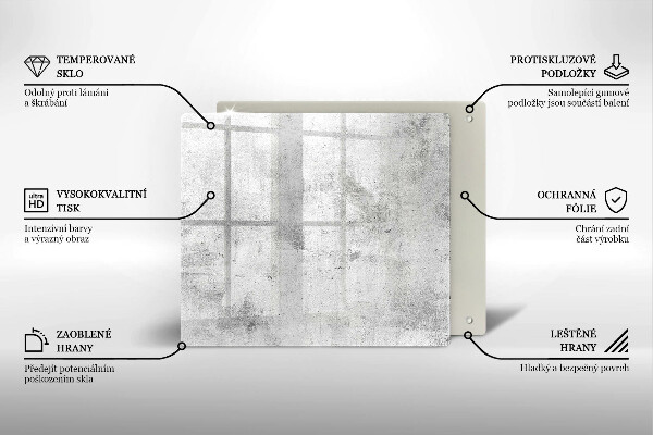 Glas Ceranfeldabdeckung Betonstruktur