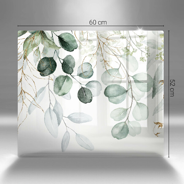 Glas Ceranfeldabdeckung Bemalte Pflanzen