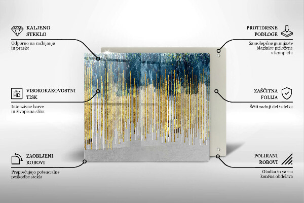 Glas Ceranfeldabdeckung Designer-Abstraktion
