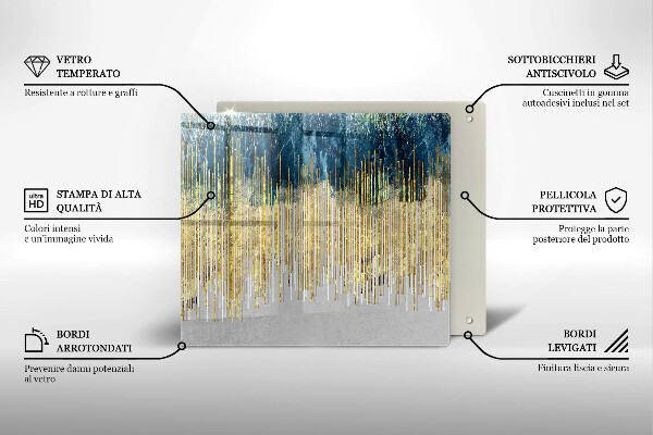 Glas Ceranfeldabdeckung Designer-Abstraktion