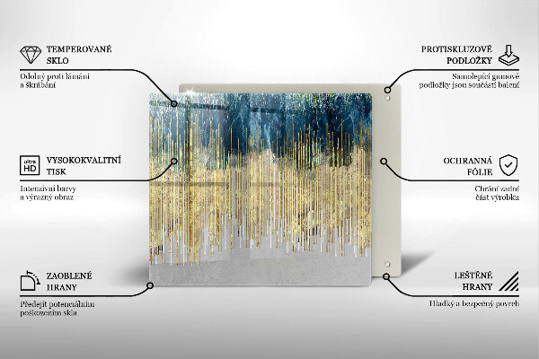 Glas Ceranfeldabdeckung Designer-Abstraktion