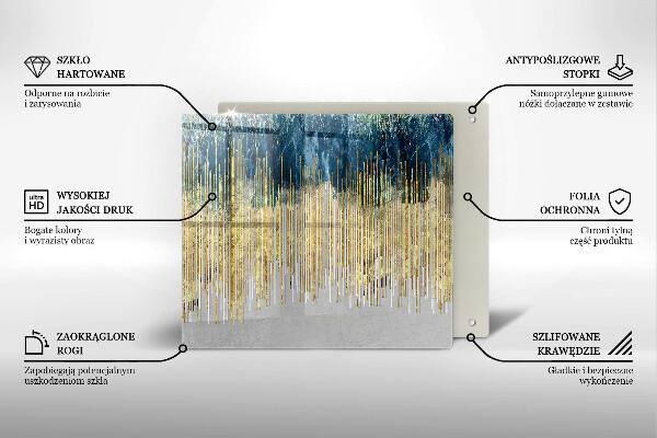 Glas Ceranfeldabdeckung Designer-Abstraktion