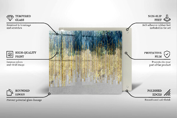 Glas Ceranfeldabdeckung Designer-Abstraktion