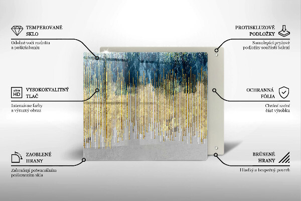 Glas Ceranfeldabdeckung Designer-Abstraktion