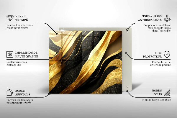 Glas Ceranfeldabdeckung Elegante Abstraktion