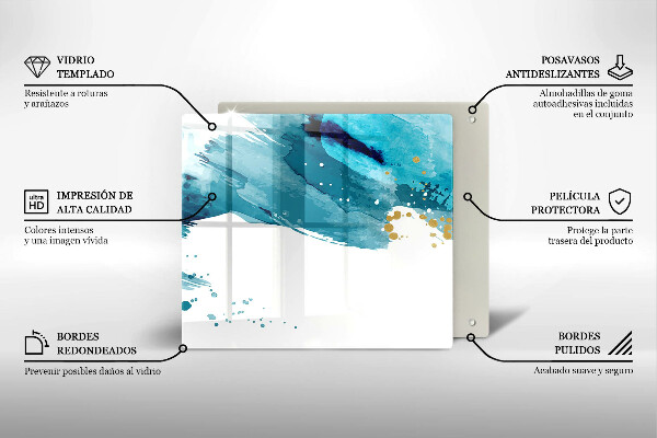 Glas Ceranfeldabdeckung Blaue Flecken