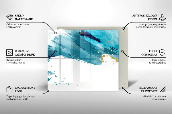 Glas Ceranfeldabdeckung Blaue Flecken