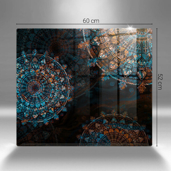 Glas Ceranfeldabdeckung Boho-Vintage-Räder