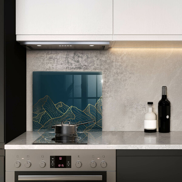 Glas Ceranfeldabdeckung Abstrakte Berge