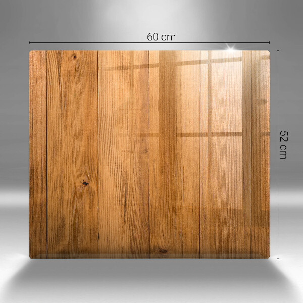 Glas Ceranfeldabdeckung Holzbretter