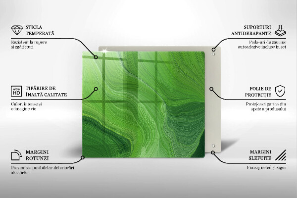Glas Ceranfeldabdeckung Abstrakte Textur