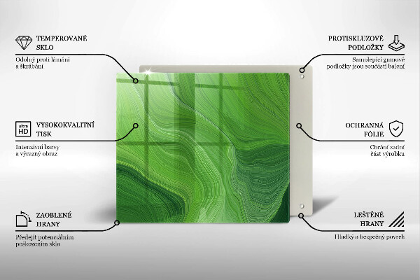 Glas Ceranfeldabdeckung Abstrakte Textur