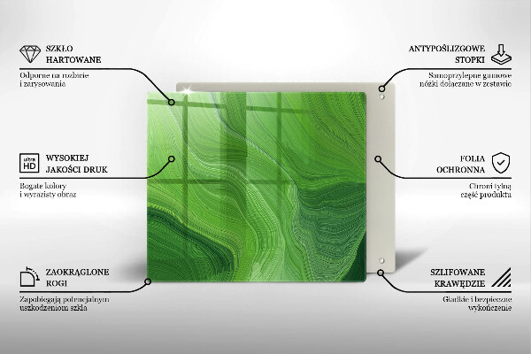 Glas Ceranfeldabdeckung Abstrakte Textur