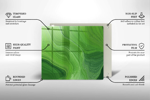 Glas Ceranfeldabdeckung Abstrakte Textur