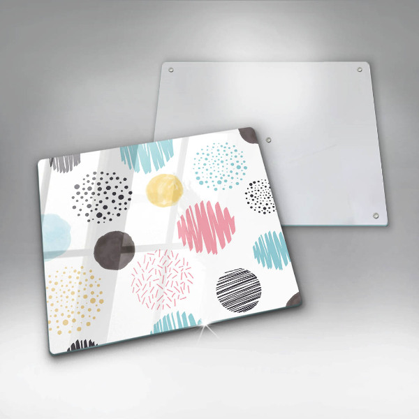 Glas Ceranfeldabdeckung Bemalte Formen